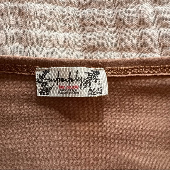 Intimately Free People Brown Neutral Long Sleeve Thong Bodysuit. Women’s Small - Picture 6 of 8